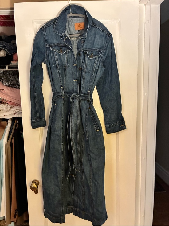 Ralph Lauren Dresses & Skirts - Ralph Lauren Denim Jacket with Leather Logo Patch - Blue